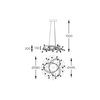 Lampa wisząca Zuma Line MD3481-1S-3BCT MAIA LAMPA WISZĄCA CZARNA/BLACK