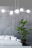 Lampa wisząca ROSSI 6 WH TRANSPARENT Emibig 877/6 biały