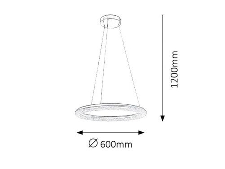 Lampa wisząca Rabalux Georgina 2566 chrom