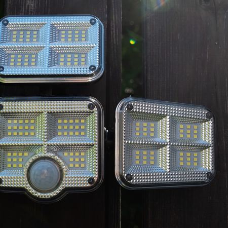 Eko-Light Naświetlacz Solarny Flexi Poczwórny EKO9153 SREBRNY