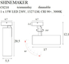 Lampa sufitowa Maxlight C0210 czarny/chrom
