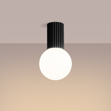 Sollux Lighting Plafon HALO czarny IP44 SL.1713