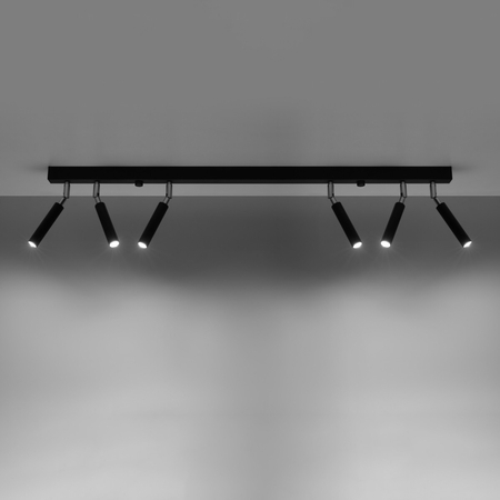 Sollux Lighting Plafon EYETECH 6 czarny SL.0901