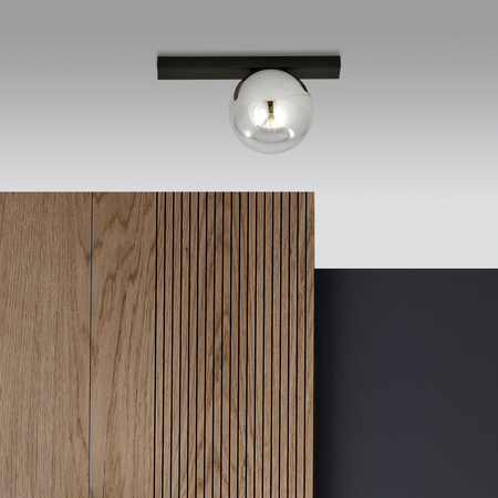 Lampa sufitowa FIT 1 BLACK/GRAFIT Emibig 1122/1 czarny