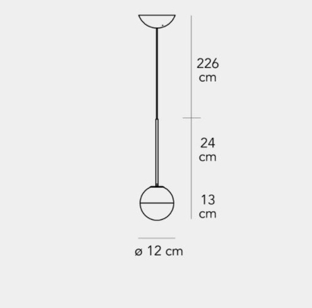 Lampa wisząca Fontana Arte F443080150NENE Pallina