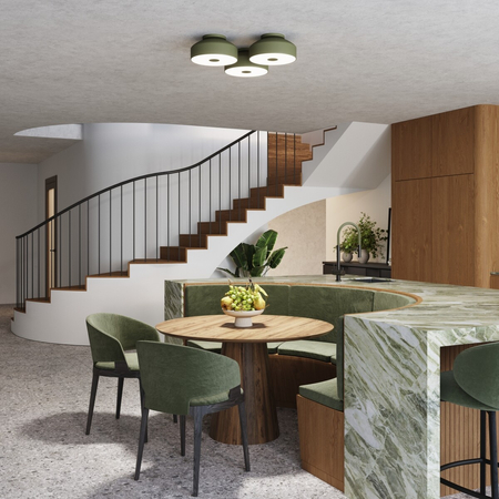 Sollux Lighting Plafon OMIQ zielony oliwkowy SL.1680