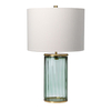 Lampa stołowa Reno - 1 źródło światła - Postarzany mosiądz Quintiesse QN-RENO-GREEN-AB