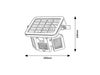 Lampa solarna Rabalux Lihull 77020 czarny