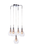 Lampa wisząca ELEKTRA 5 Azzardo AZ1690 miedziany