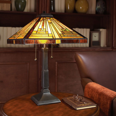 Lampa stołowa Elstead Lighting Stephen brąz QZ-STEPHEN-TL