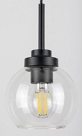 Lampa łazienkowa Rabalux Tirina 75006 czarny matowy