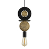 Lampa wisząca Nowodvorski DROPS WOOD E 11177 Czarny Złoty