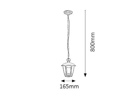 Lampa zewnętrzna Rabalux Sorrento 8128 czarny matowy