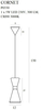 Lampa wisząca Maxlight CORNET P0330 czarny/złoty