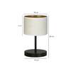 Lampa stołowa HILDE LN1 BL WHITE Emibig 1052/LN1 biały/czarny