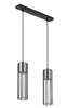Sigma 33451 FOBIA 2 lampa wisząca prosty czarny/srebrny
