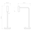 Lampa stołowa Astro Enna Desk LED 1058057 Matowy Nikiel