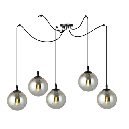 Lampa wisząca GIGI 5 BL GRAFIT Emibig 937/5 czarny