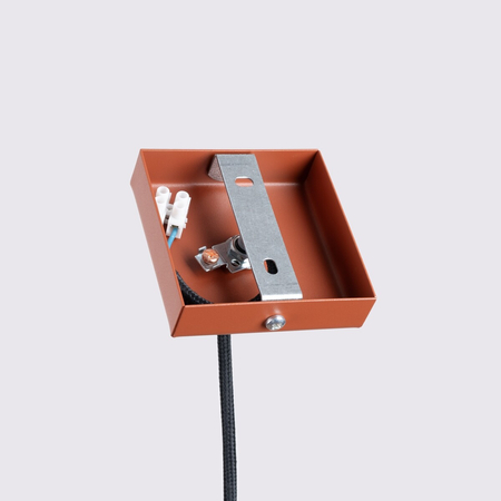 Sollux Lighting Lampa wisząca KARBON 1 ochra czerwona SL.1630