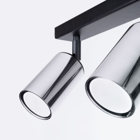 Sollux Lighting Plafon WINX 2 czarny/chrom SL.1367