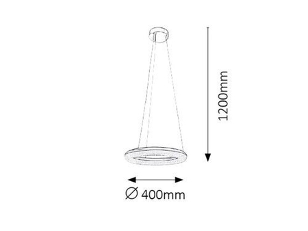 Lampa wisząca Rabalux Georgina 2565 chrom