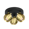 Lampa sufitowa Italux Lafin SPL-45379-3R-BK-GD Czarny, złoty