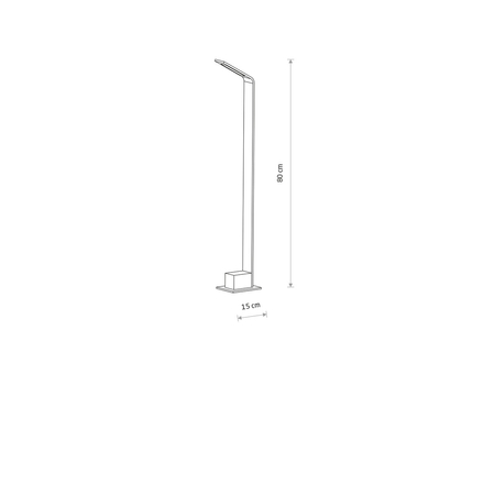 Lampa zewnętrzna Nowodvorski SLIM LED 11540 Czarny