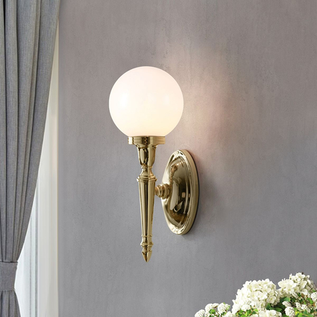 Kinkiet Elstead Lighting Dryden mosiądz BATH-DRYDEN4-PB