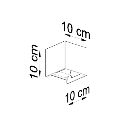 Sollux Lighting Kinkiet LUCA biały LED IP54 SL.0544