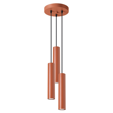 Sollux Lighting Lampa wisząca LAGOS 3P ochra czerwona SL.1492