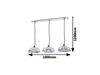 Lampa wisząca Rabalux Petrina 5460 chrom satyna