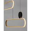 Lampa wisząca Luces Exclusivas TURVIANO LE45490 czarny, złoty i odcienie złota