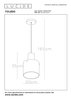 Lampa wisząca Lucide TOLEDO 74405/01/62 biały/miedziany
