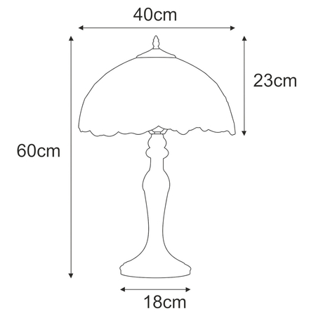 Lampa stołowa Kaja BUTTERFLY K-G161386 wielokolorowy
