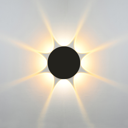 Kinkiet zewnętrzny Italux Macba OWL-6031-8-3K Czarny piaskowany