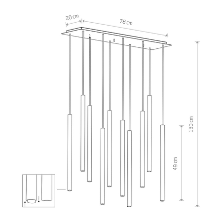 Lampa wisząca Nowodvorski 8922 Laser