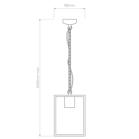 Lampa zewnętrzna wisząca Astro Homefield Pendant 240 1095035 Naturalny Mosiądz