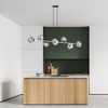 Lampa wisząca GRAVITY 8 Emibig 1237/8 czarny/złoty