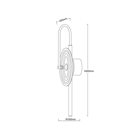 Light Prestige Kinkiet Plato transparentny LED CCT LP-0301/1W TR