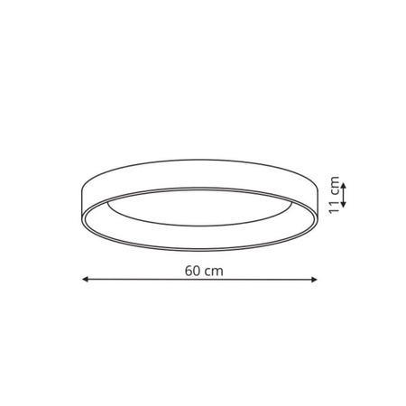 Plafon Georgia 1xLED biały LP-049/1C WH CCT