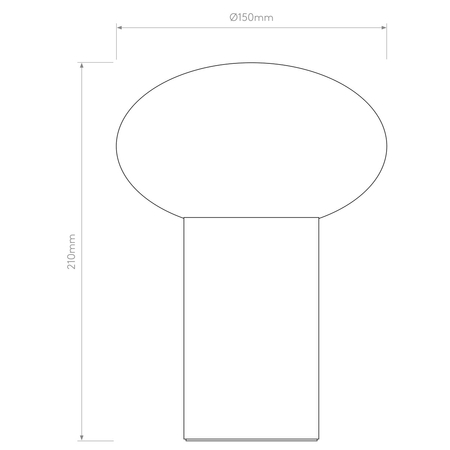 Lampa stołowa Astro Zeppo Portable 1176026 Kamienny Szary