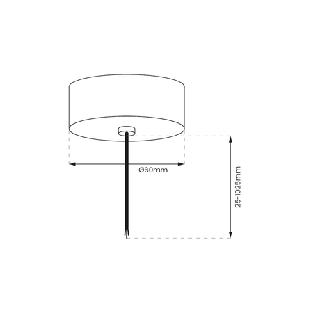 Milagro Zawiesie Zasilające Prowadnica Track Czarny 1-Obwodowy v2.0 ML0718 CZARNY