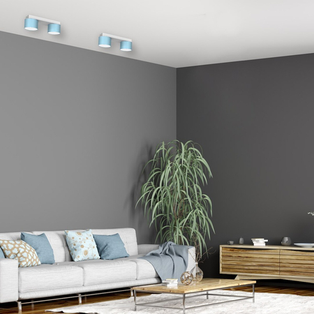 Milagro Lampa sufitowa Dixie 2xGX53 Niebieski / Biały MLP7549 NIEBIESKI / BIAŁY