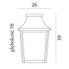 LONDON 497 BLACK E27 LED 11W