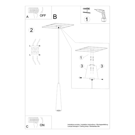 Sollux Lighting Lampa wisząca SULA 3P naturalne drewno SL.1101