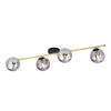 Lampa sufitowa SPLENDI 4 Emibig 1246/4 czarny/złoty
