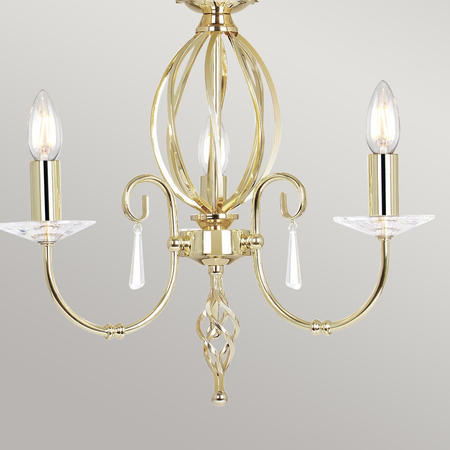 Żyrandol Elstead Lighting Aegean mosiądz AG3-POL-BRASS
