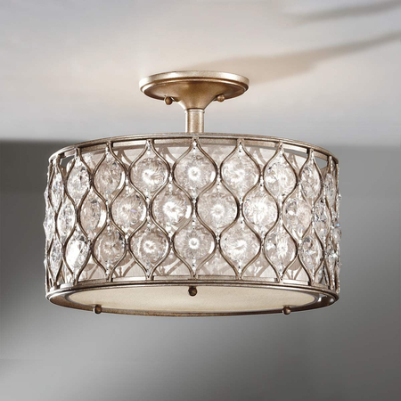 Lampa sufitowa Elstead Lighting Lucia srebrny FE-LUCIA-SF