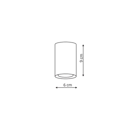 Oczko Manacor 9cm 1xGU10 biało/złota LP-232/1D - 90 WH/GD