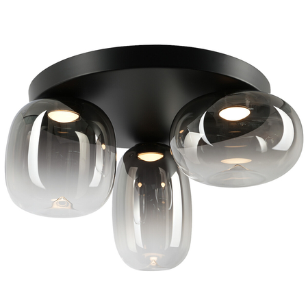 Milagro Lampa sufitowa VASO SMOKED 12W ML1412 CZARNY